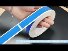 45um 1mil Détecteur de sécurité anti-tamper Silver Matte Semi-Transfer avec un résidu élevé