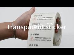 Étiquette à l'épreuve des altérations pour le VOID