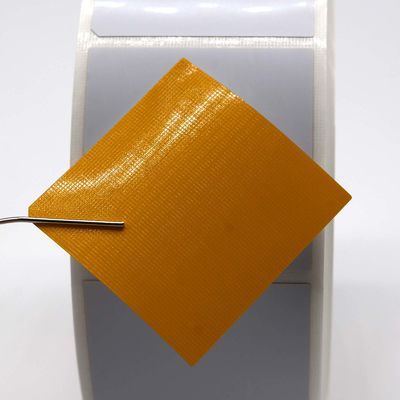 37x37mm Permanent Adhesive Label 2mil White Matte Polyimide Label For Metal