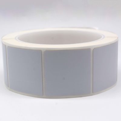 37x37mm Permanent Adhesive Label 2mil White Matte Polyimide Label For Metal