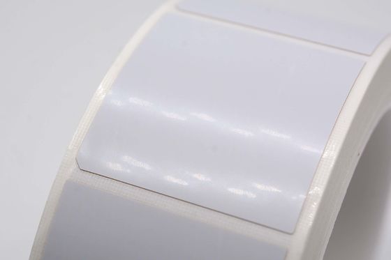 37x37mm Permanent Adhesive Label 2mil White Matte Polyimide Label For Metal