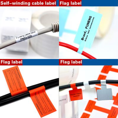 Custom Cable Labels for Industrial Use High-Temperature Waterproof