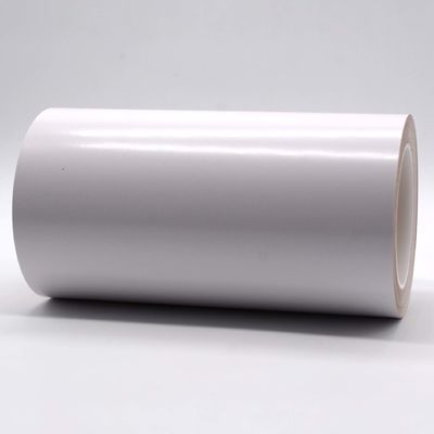 2 Mil High Temperature Adhesive Label Material Matte White Permanent Adhesive Polyimide With Mesh Check Base